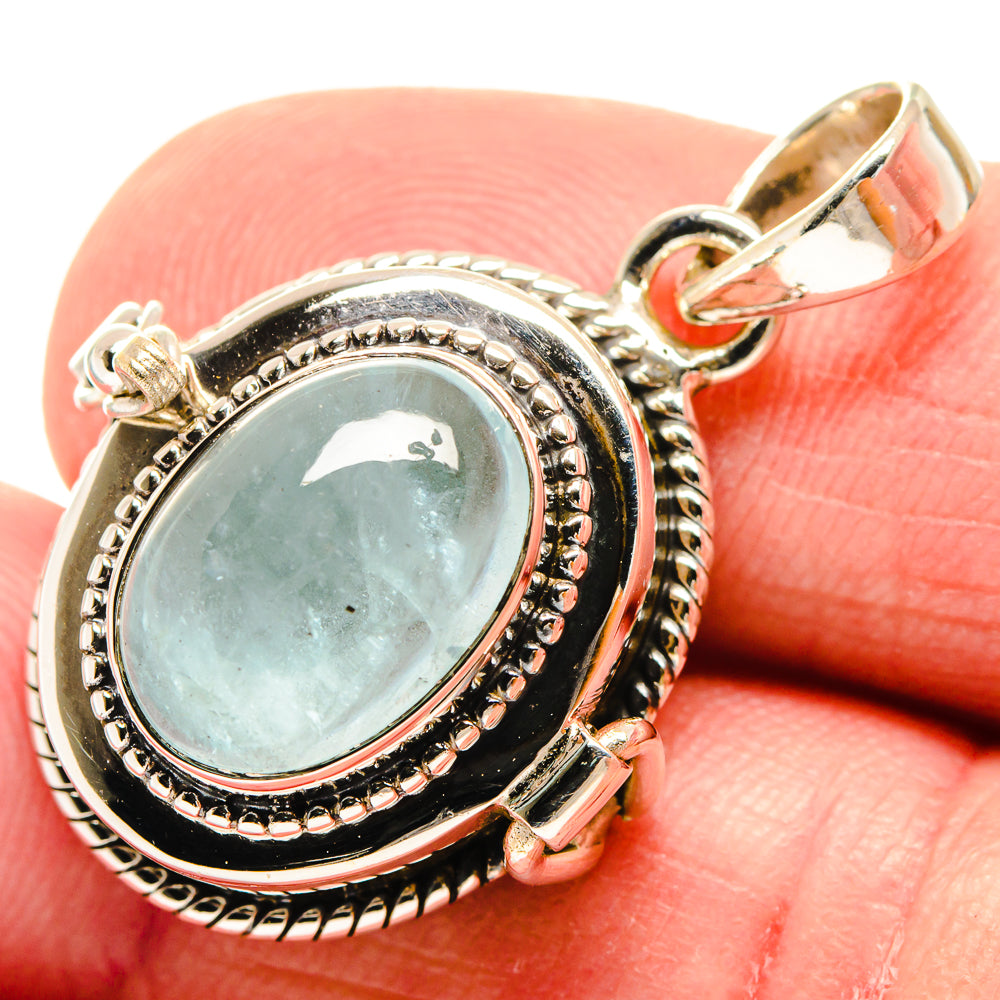 Aquamarine Pendants handcrafted by Anasilvercos - PD21595