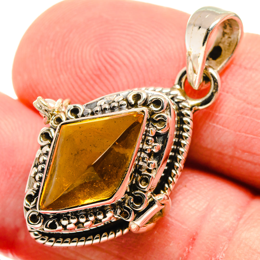 Citrine Pendants handcrafted by Anasilvercos - PD21604