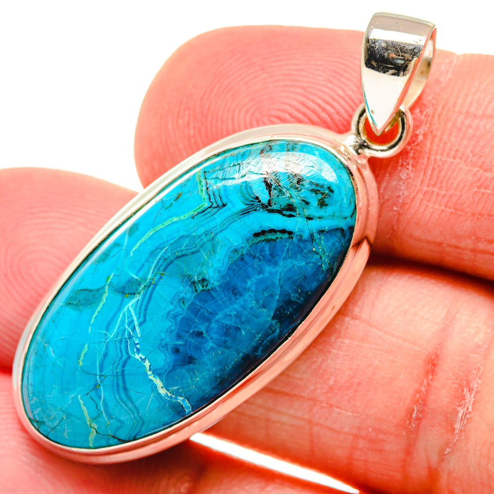 Chrysocolla Pendants handcrafted by Anasilvercos - PD21618