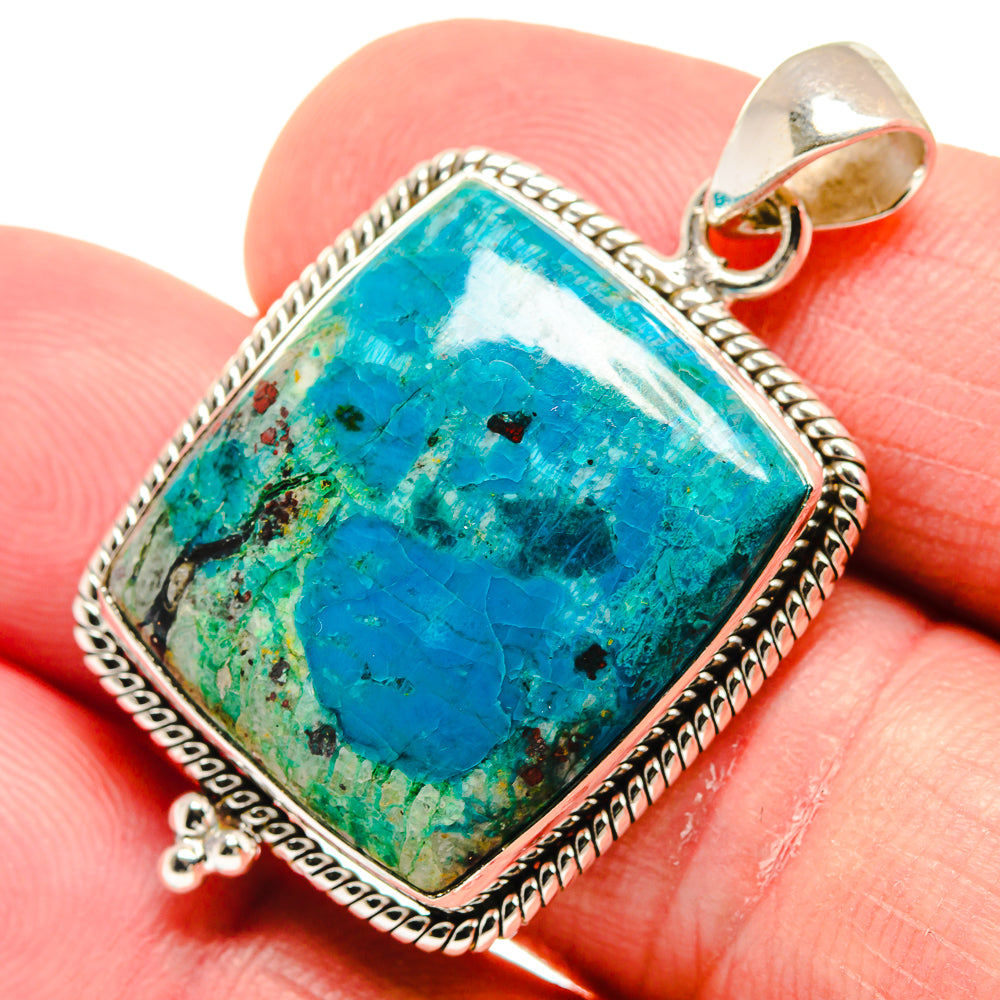 Chrysocolla Pendants handcrafted by Anasilvercos - PD21632