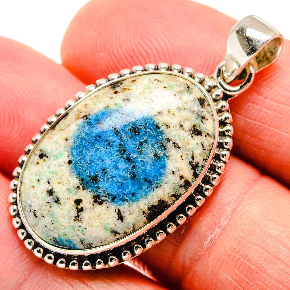 K2 Blue Azurite Pendants handcrafted by Anasilvercos - PD21659