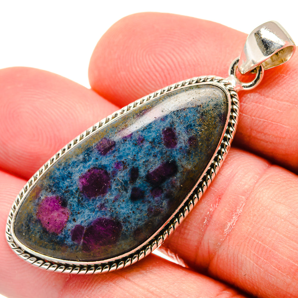 Ruby Fuchsite Pendants handcrafted by Anasilvercos - PD21663
