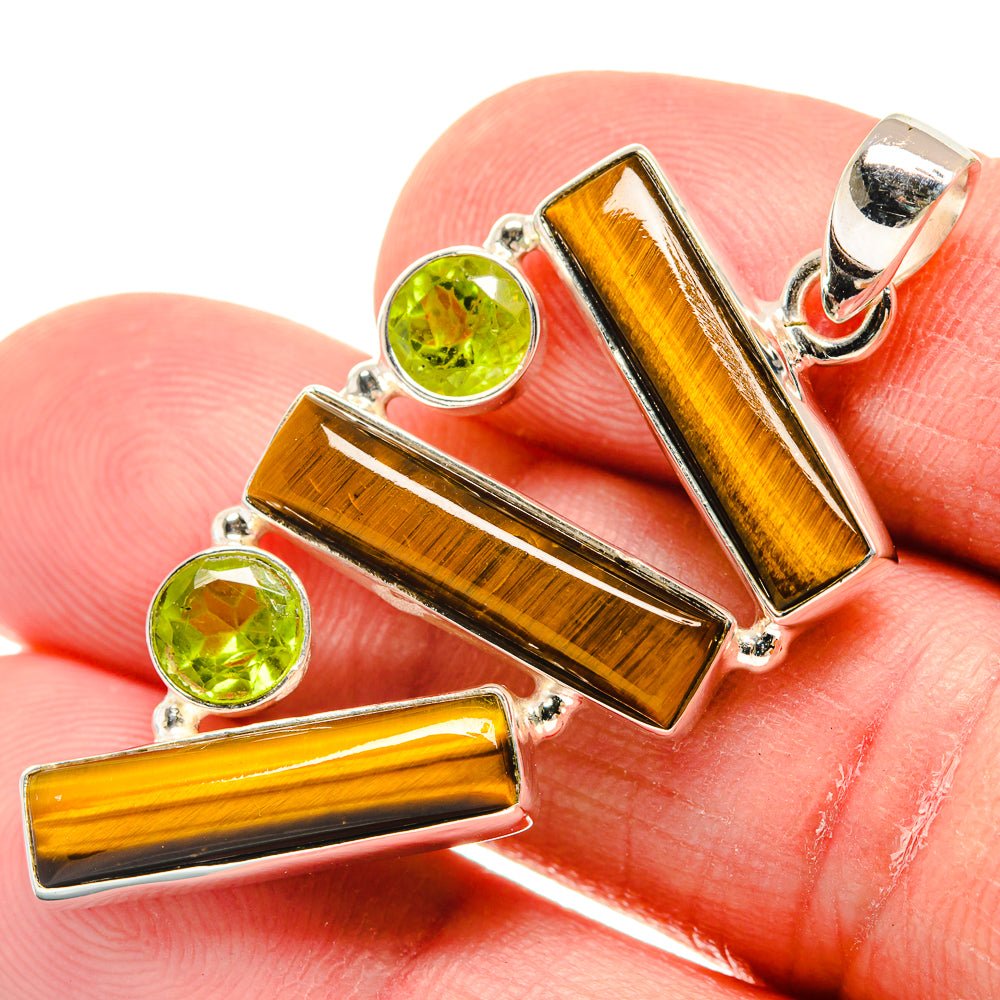 Tiger Eye Pendants handcrafted by Anasilvercos - PD21669