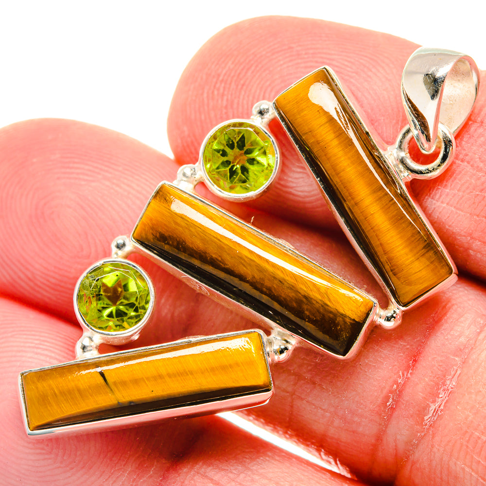 Tiger Eye Pendants handcrafted by Anasilvercos - PD21672