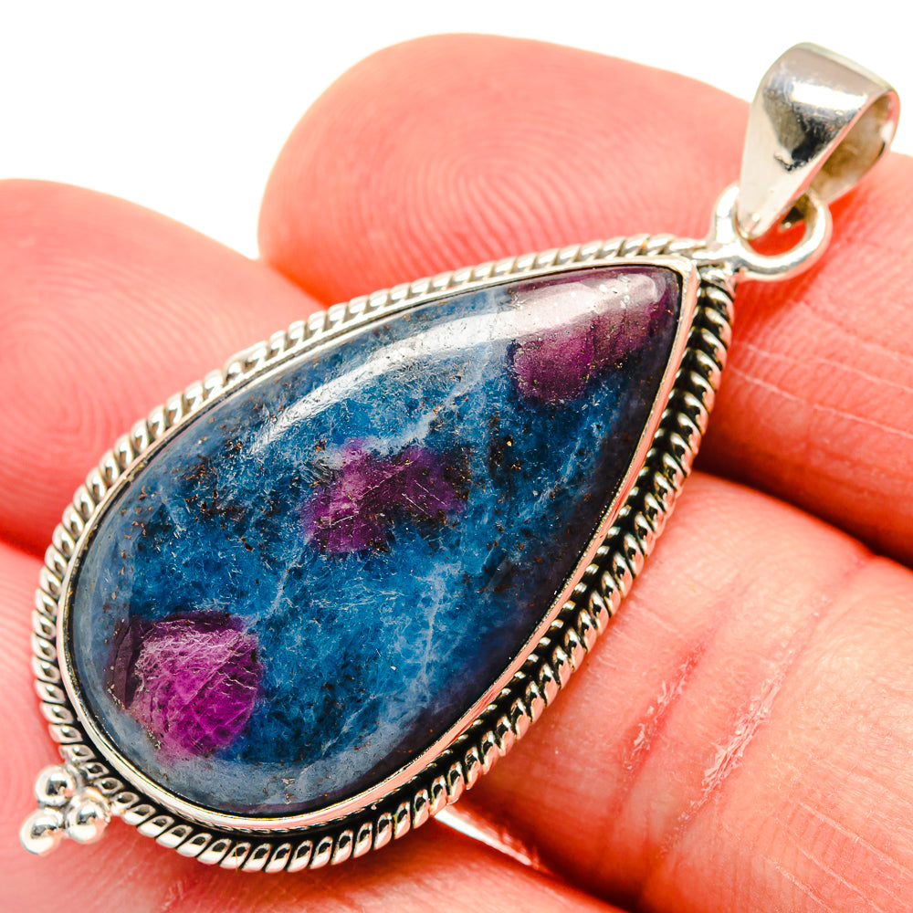 Ruby Fuchsite Pendants handcrafted by Anasilvercos - PD21677