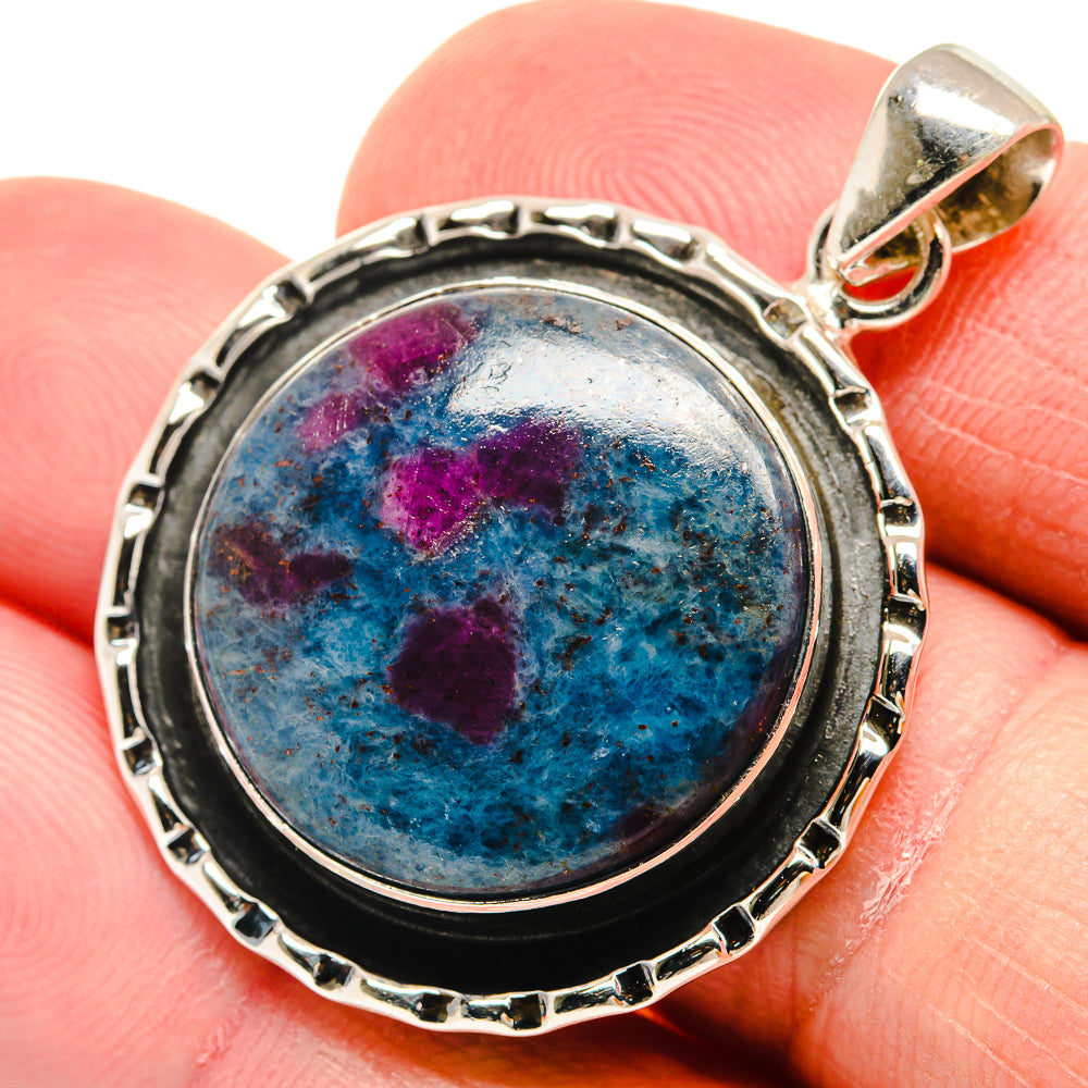Ruby Fuchsite Pendants handcrafted by Anasilvercos - PD21715