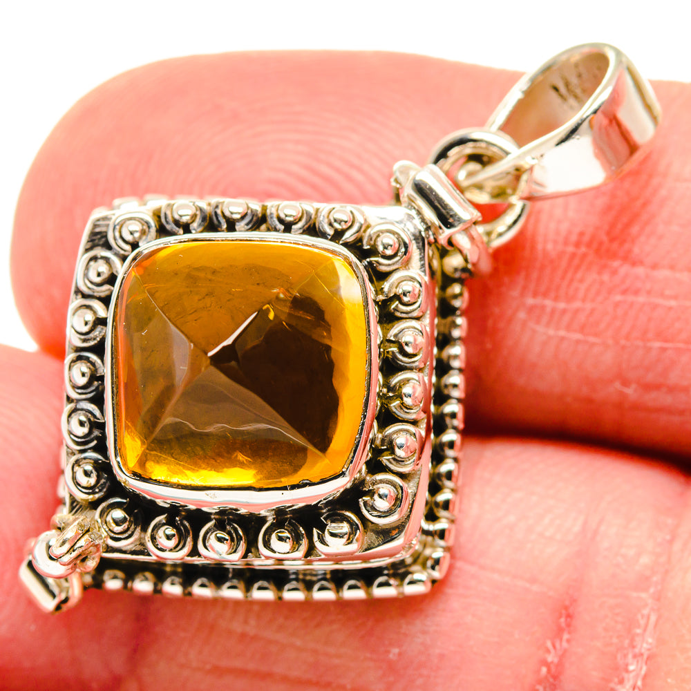 Citrine Pendants handcrafted by Anasilvercos - PD21723