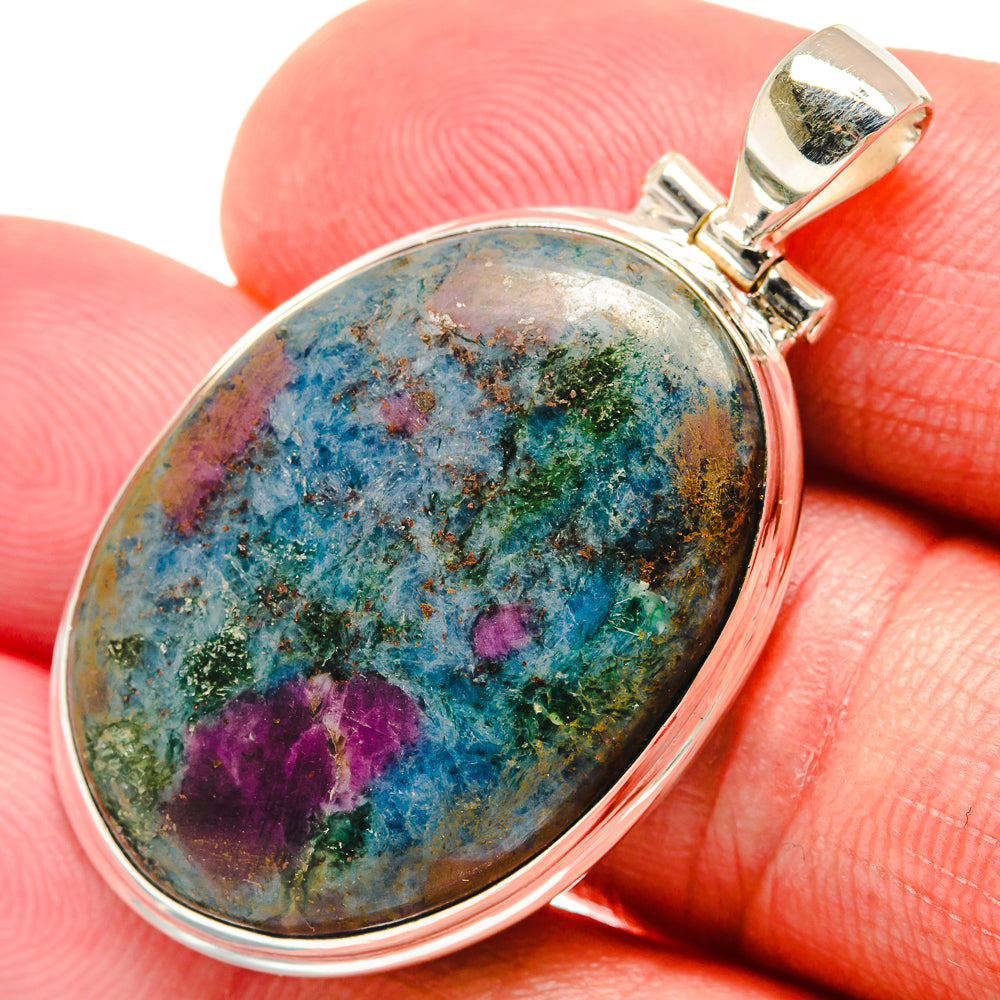 Ruby Fuchsite Pendants handcrafted by Anasilvercos - PD21739