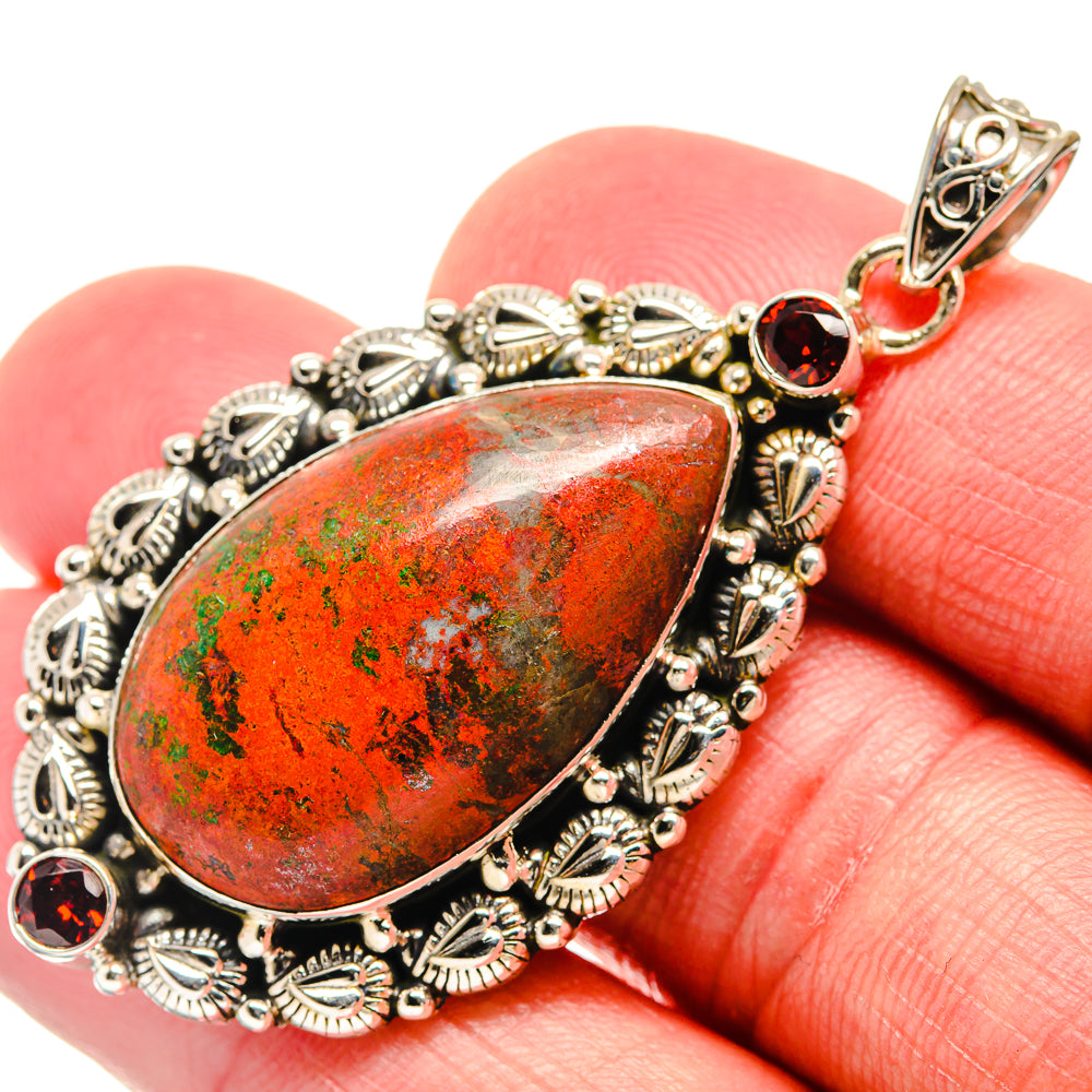 Sonora Sunrise, Garnet Pendants handcrafted by Anasilvercos - PD21745