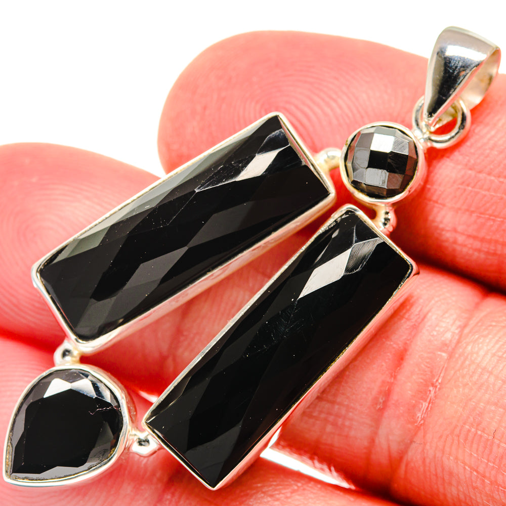 Black Onyx Pendants handcrafted by Anasilvercos - PD21750