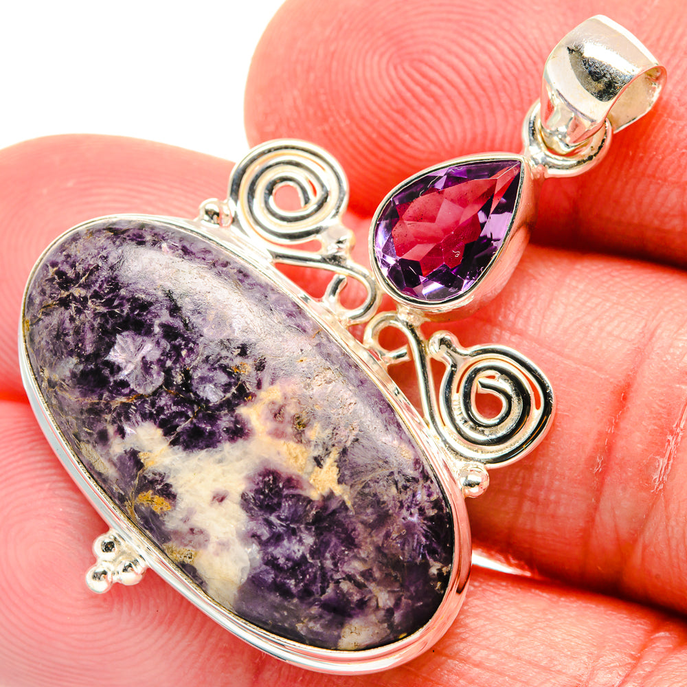 Kammererite, Amethyst Pendants handcrafted by Anasilvercos - PD21759
