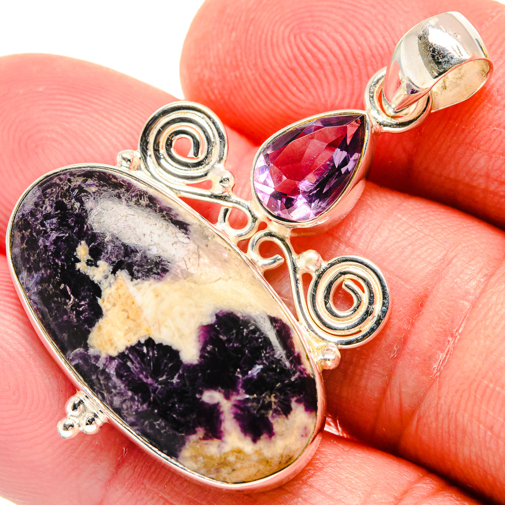 Kammererite, Amethyst Pendants handcrafted by Anasilvercos - PD21773