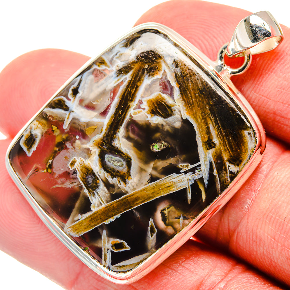 Turkish Tube Agate Pendants handcrafted by Anasilvercos - PD21785