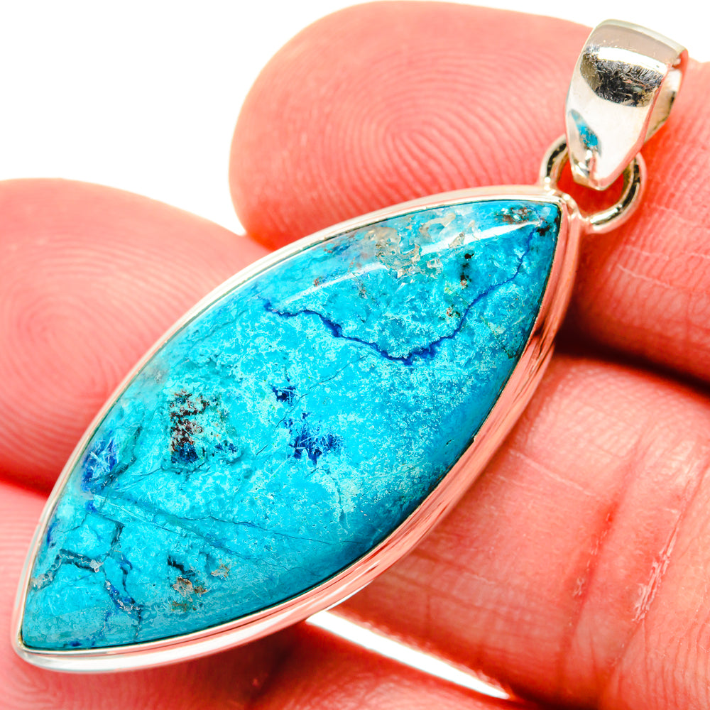 Chrysocolla Pendants handcrafted by Anasilvercos - PD21794