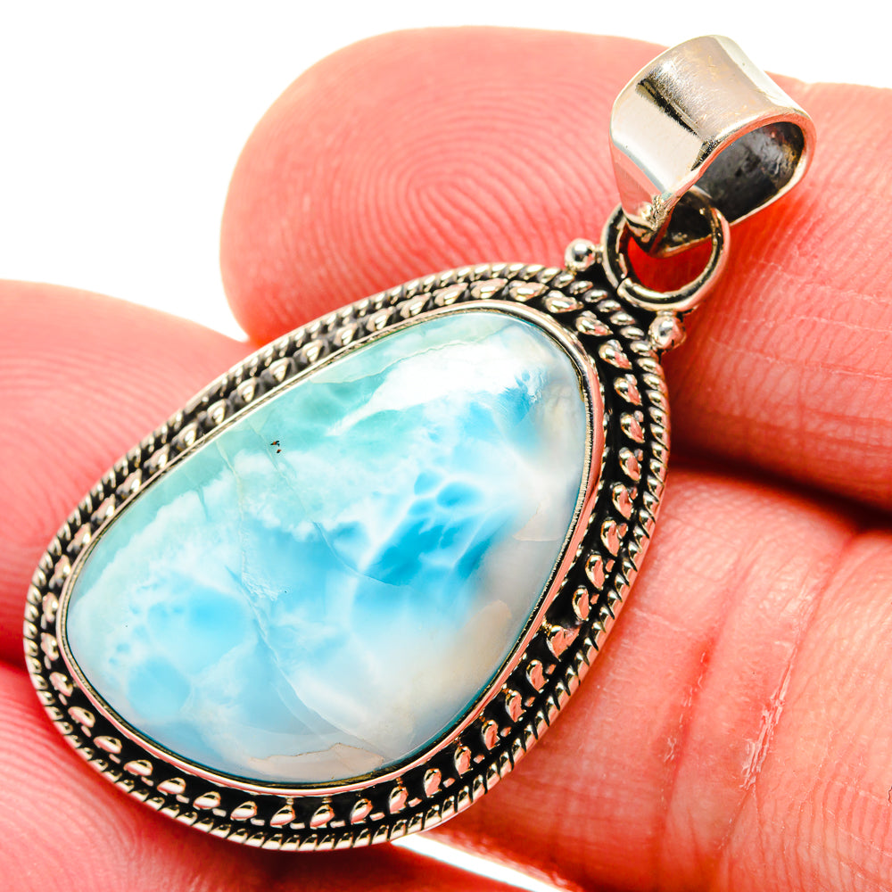 Larimar Pendants handcrafted by Anasilvercos - PD21801