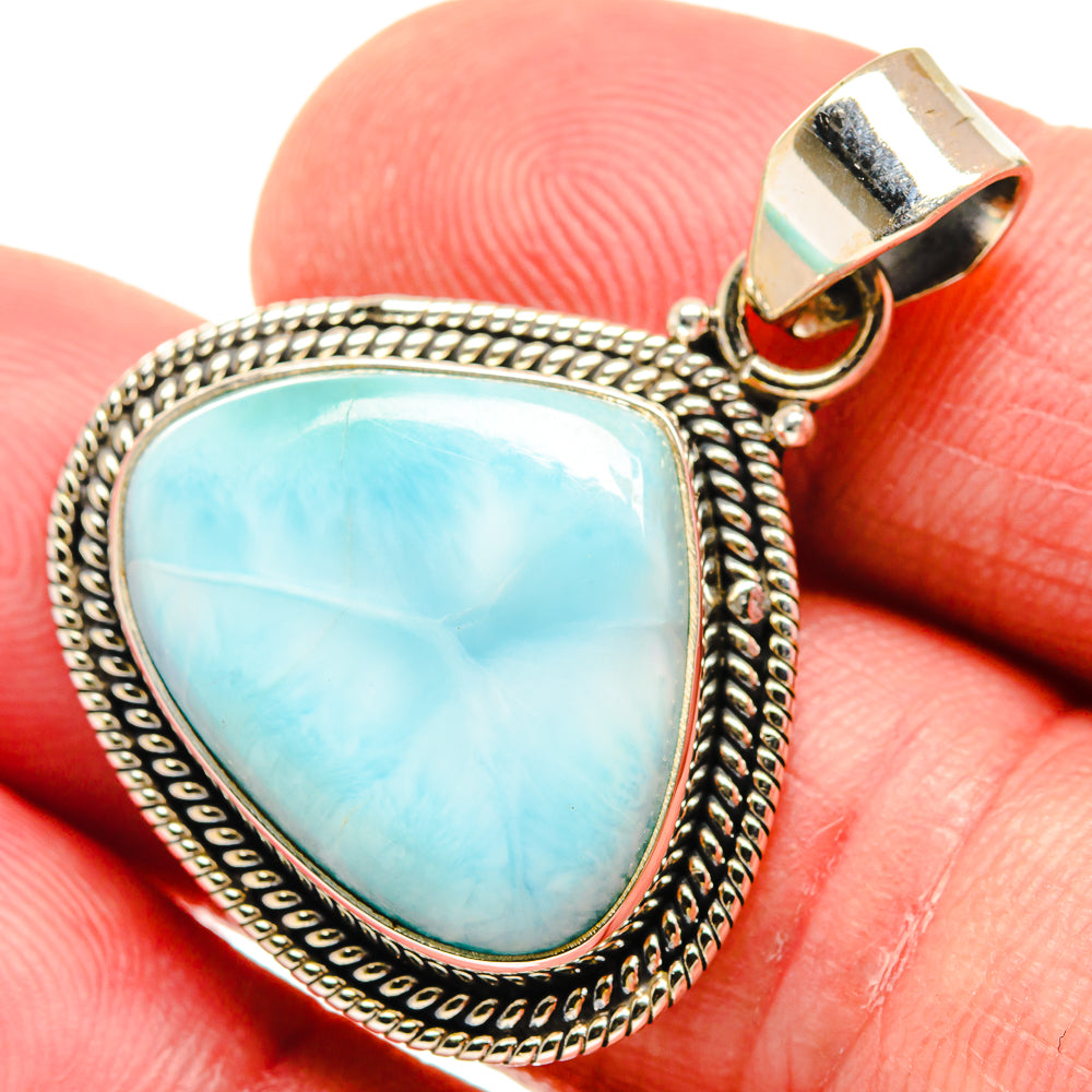 Larimar Pendants handcrafted by Anasilvercos - PD21804