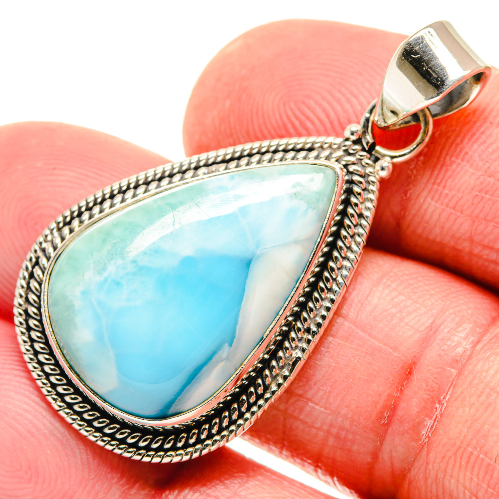 Larimar Pendants handcrafted by Anasilvercos - PD21805