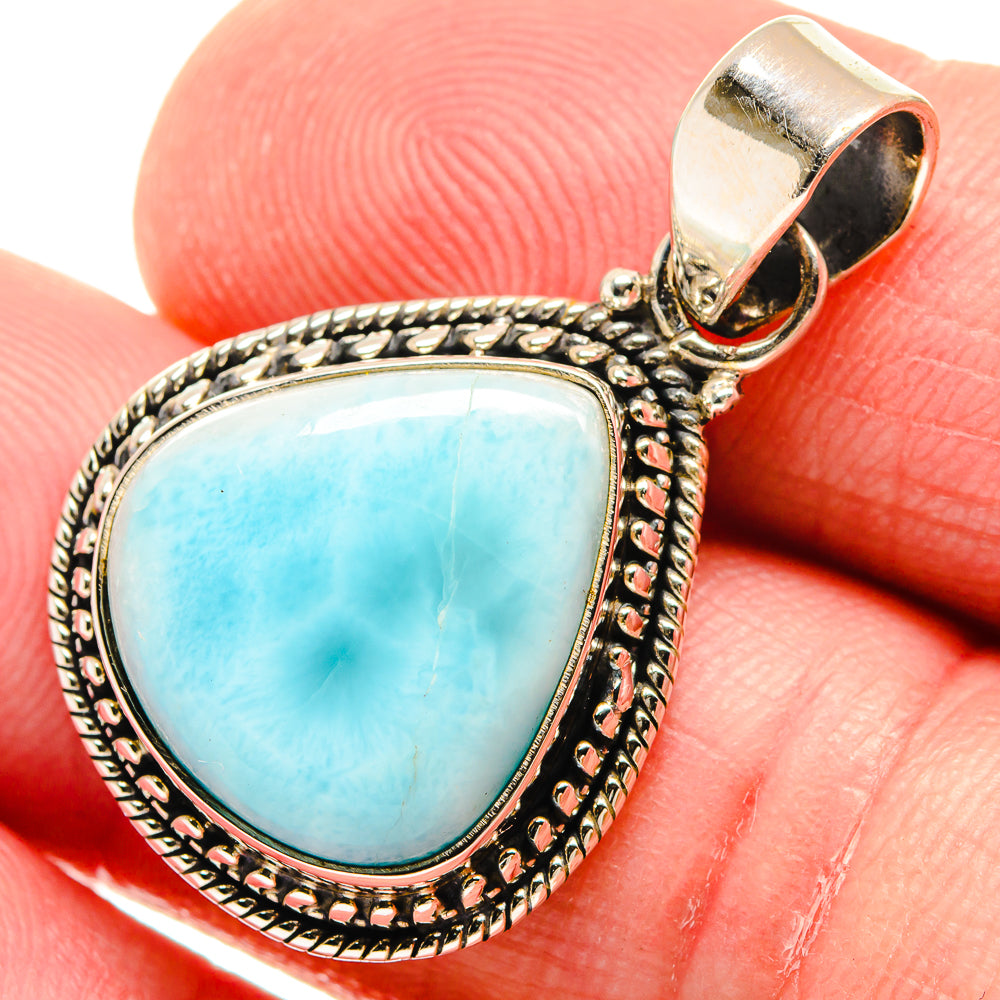 Larimar Pendants handcrafted by Anasilvercos - PD21807
