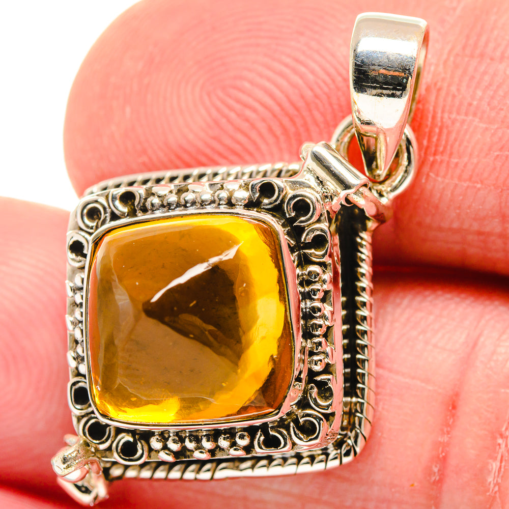 Citrine Pendants handcrafted by Anasilvercos - PD21861