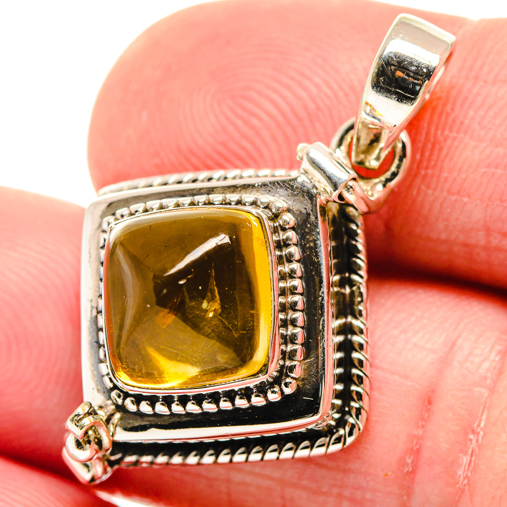 Citrine Pendants handcrafted by Anasilvercos - PD21862