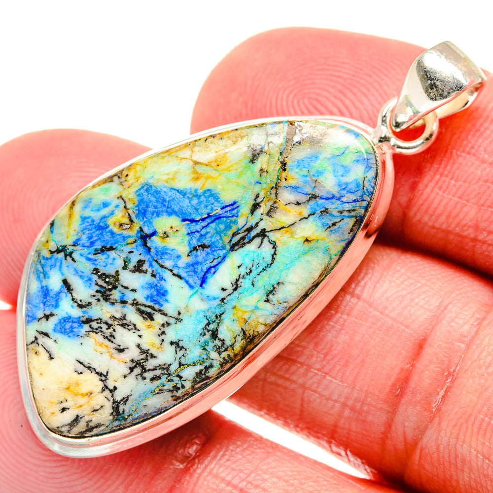Blue Jasper Pendants handcrafted by Anasilvercos - PD21873