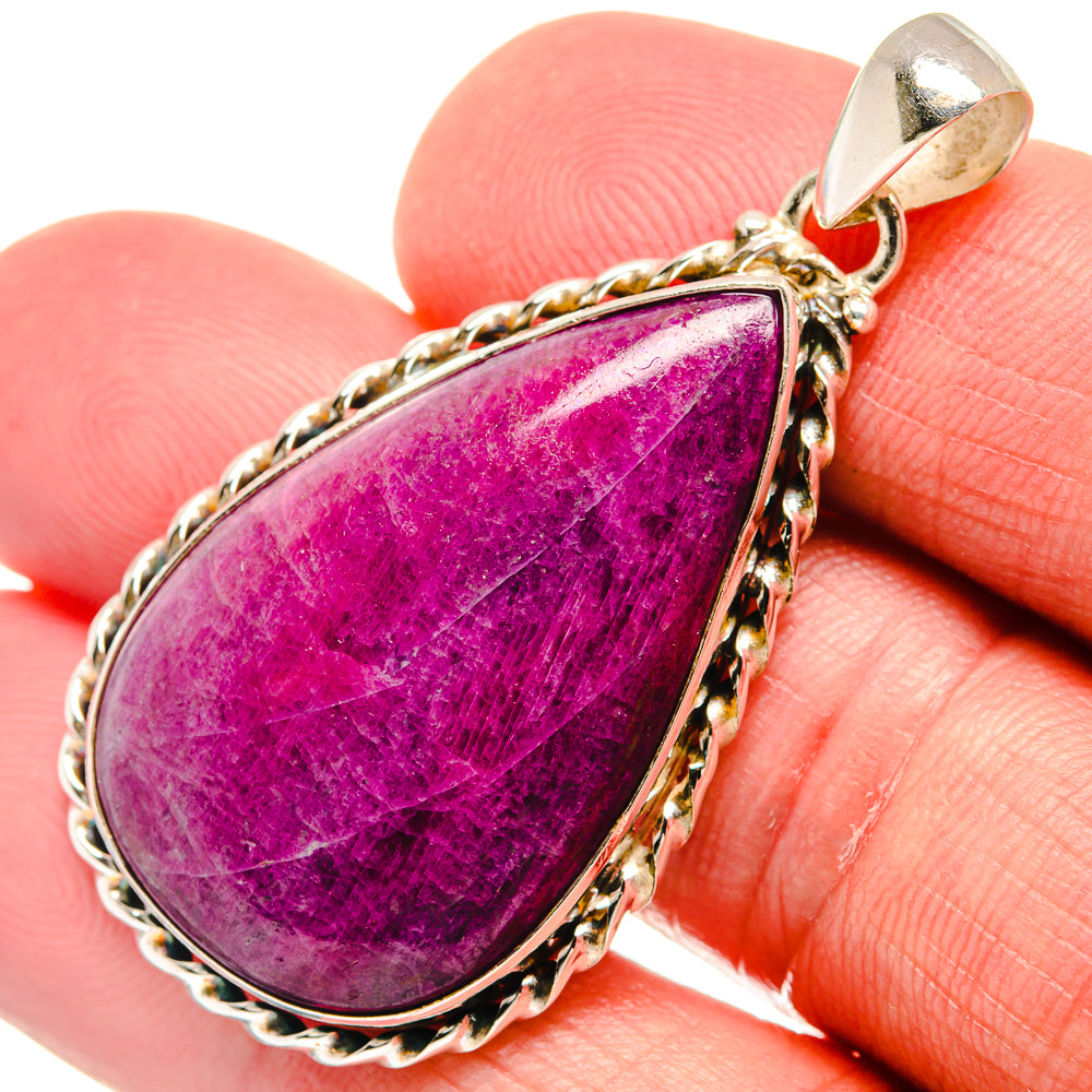 Ruby Fuchsite Pendants handcrafted by Anasilvercos - PD21878