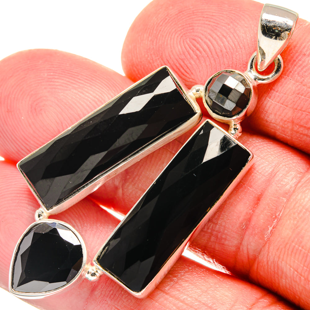 Black Onyx Pendants handcrafted by Anasilvercos - PD21881