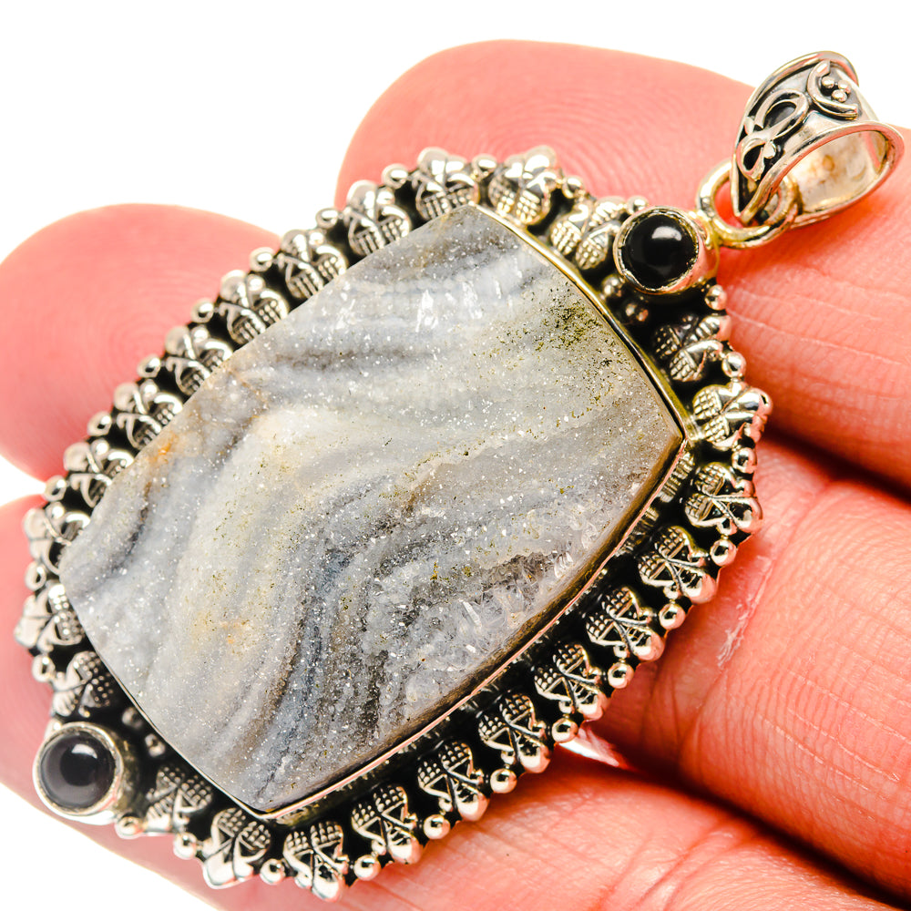 Desert Druzy Pendants handcrafted by Anasilvercos - PD21893