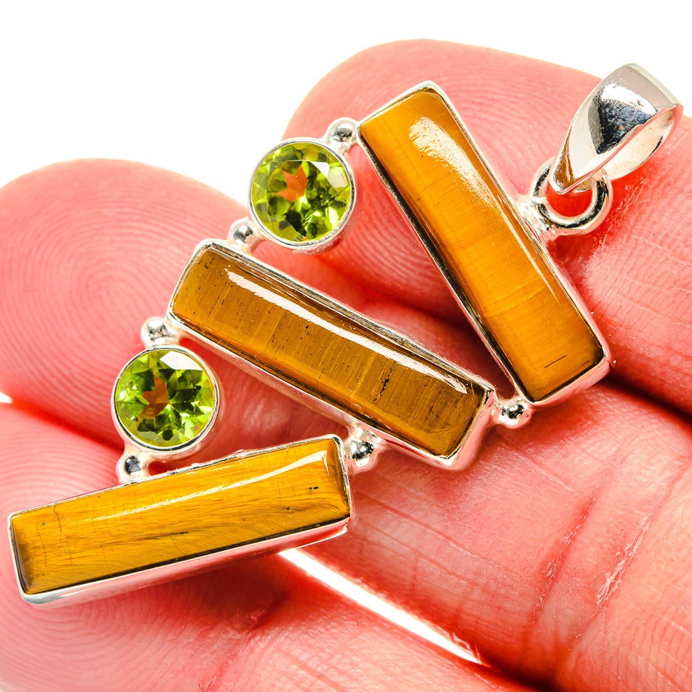 Tiger Eye Pendants handcrafted by Anasilvercos - PD21899