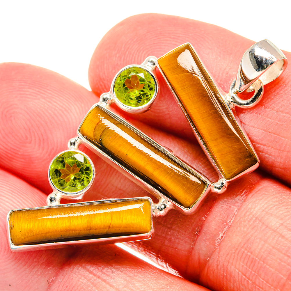 Tiger Eye Pendants handcrafted by Anasilvercos - PD21900