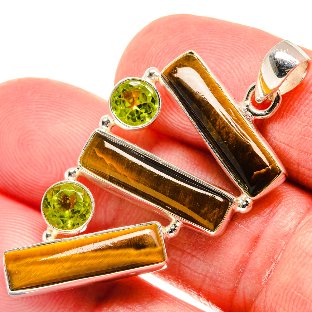 Tiger Eye Pendants handcrafted by Anasilvercos - PD21901