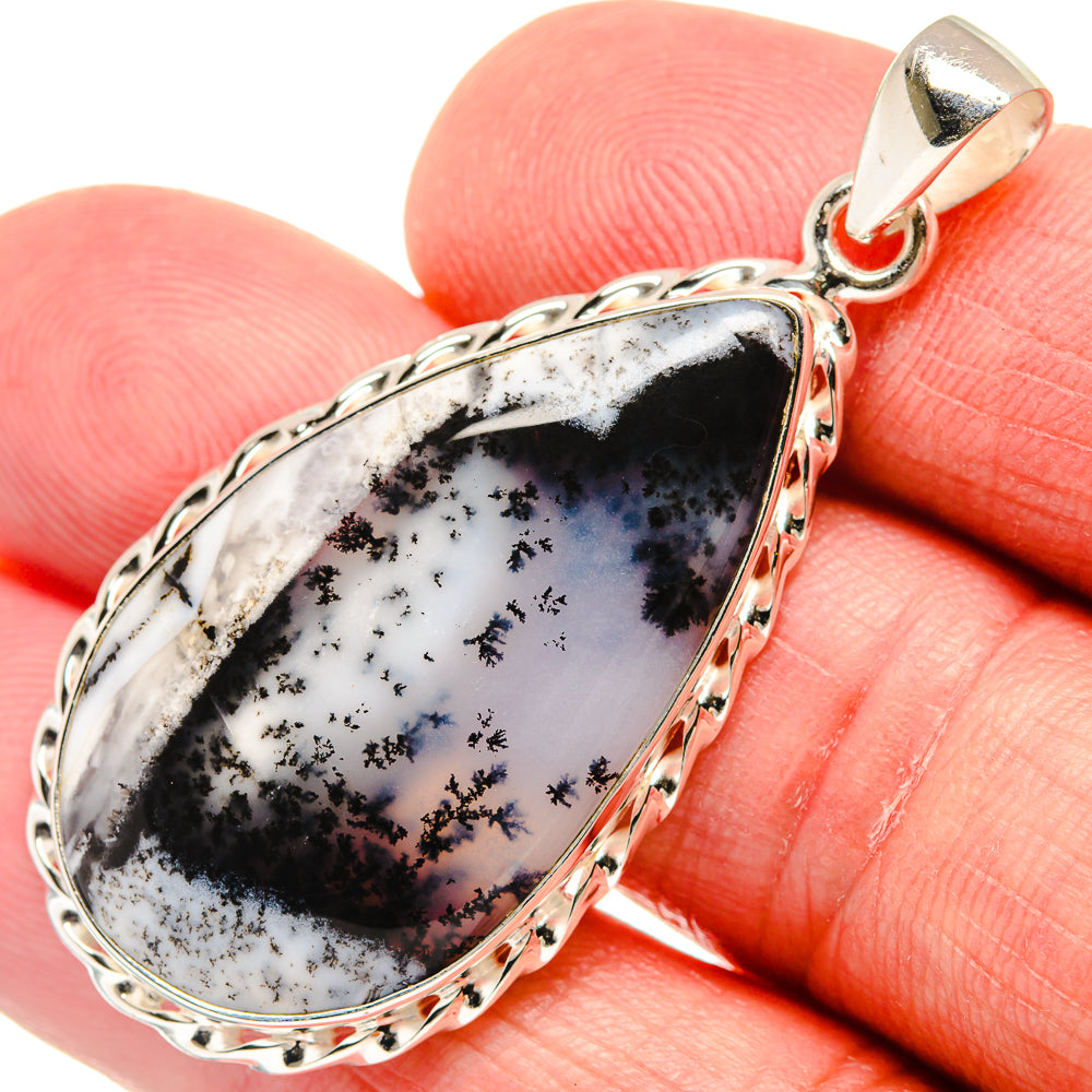 Dendritic Opal Pendants handcrafted by Anasilvercos - PD21904