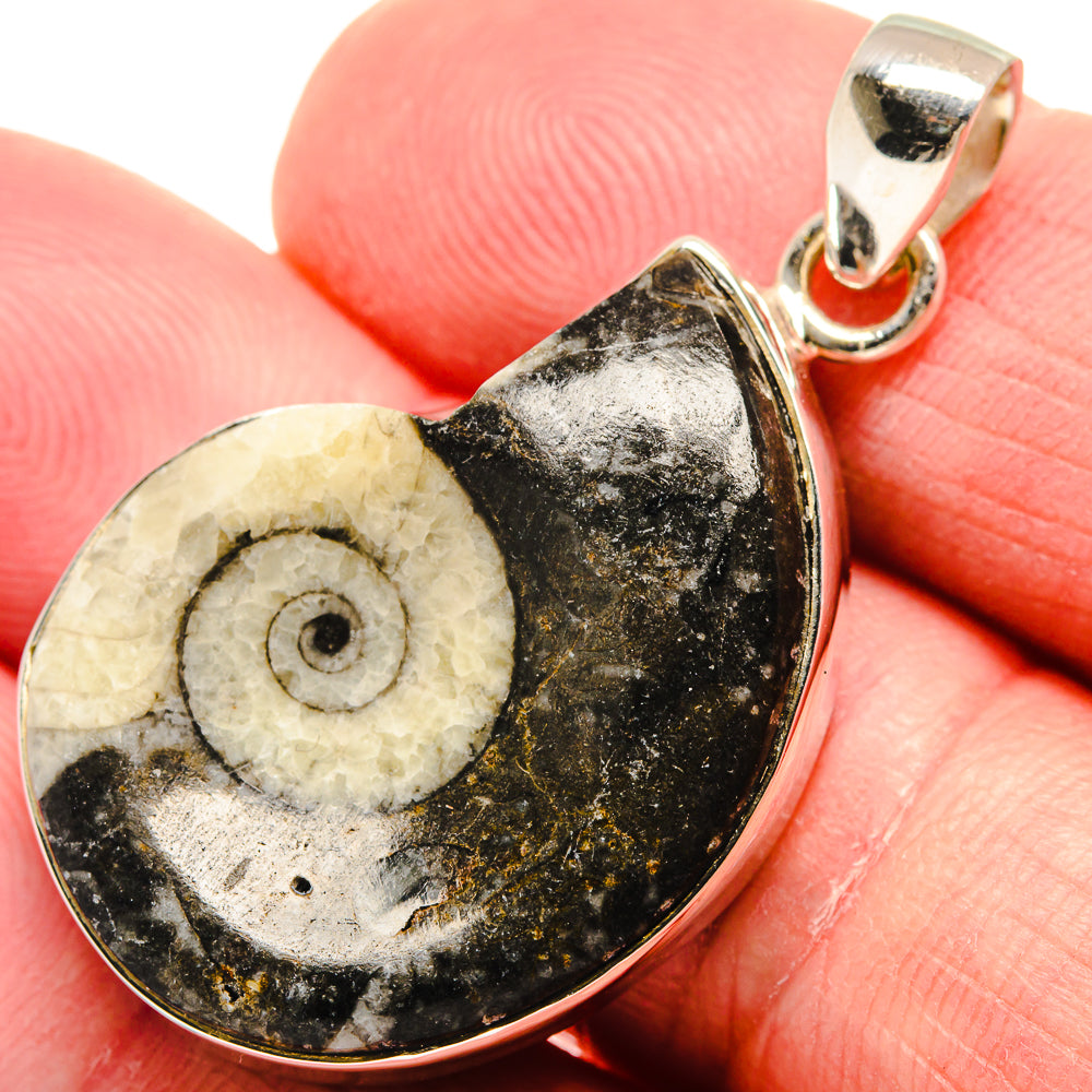 Pinolith Fossil Pendants handcrafted by Anasilvercos - PD21918
