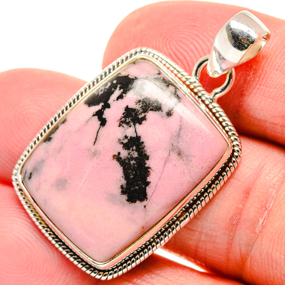 Rhodonite Pendants handcrafted by Anasilvercos - PD21926