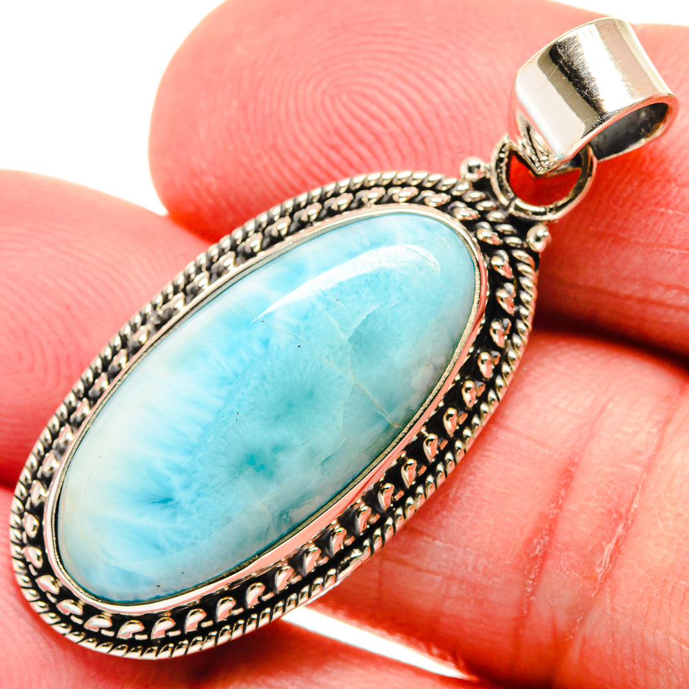 Larimar Pendants handcrafted by Anasilvercos - PD21928