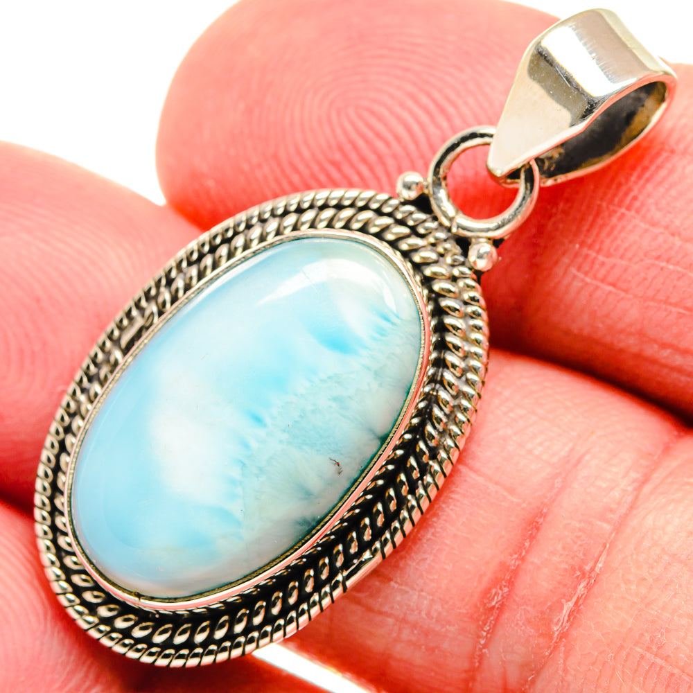 Larimar Pendants handcrafted by Anasilvercos - PD21929