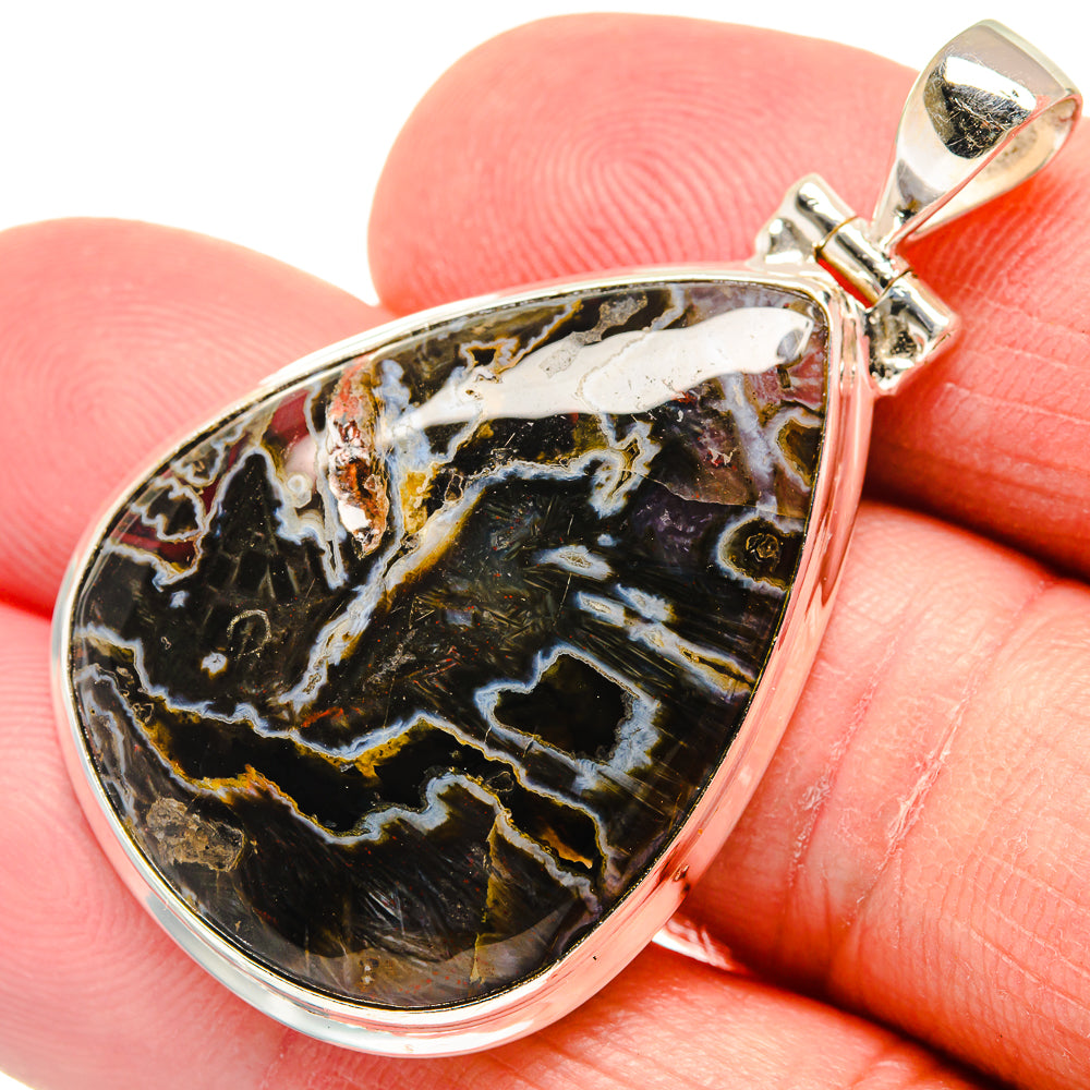 Turkish Tube Agate Pendants handcrafted by Anasilvercos - PD21948