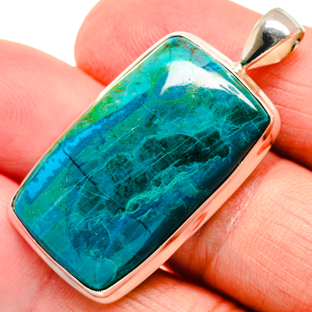 Chrysocolla Pendants handcrafted by Anasilvercos - PD21949