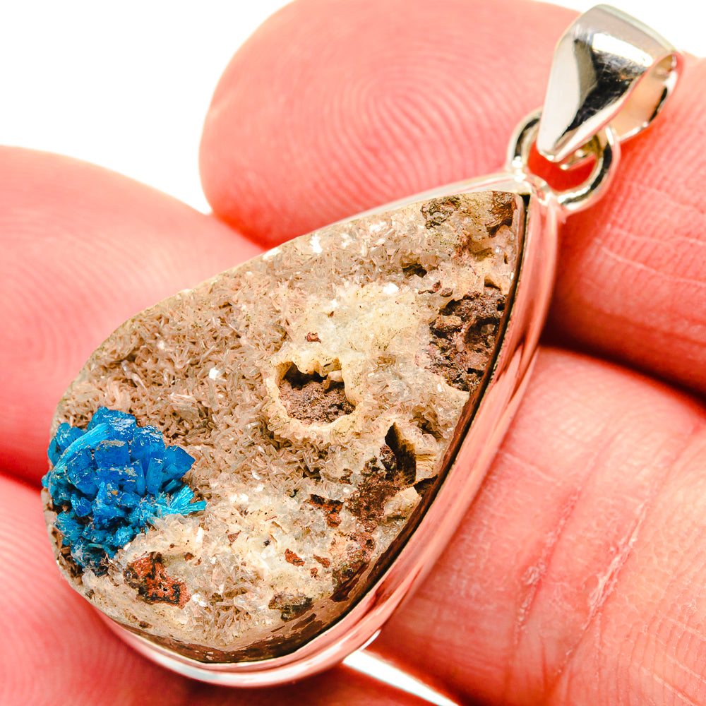 Cavansite Crystal Pendants handcrafted by Anasilvercos - PD21961