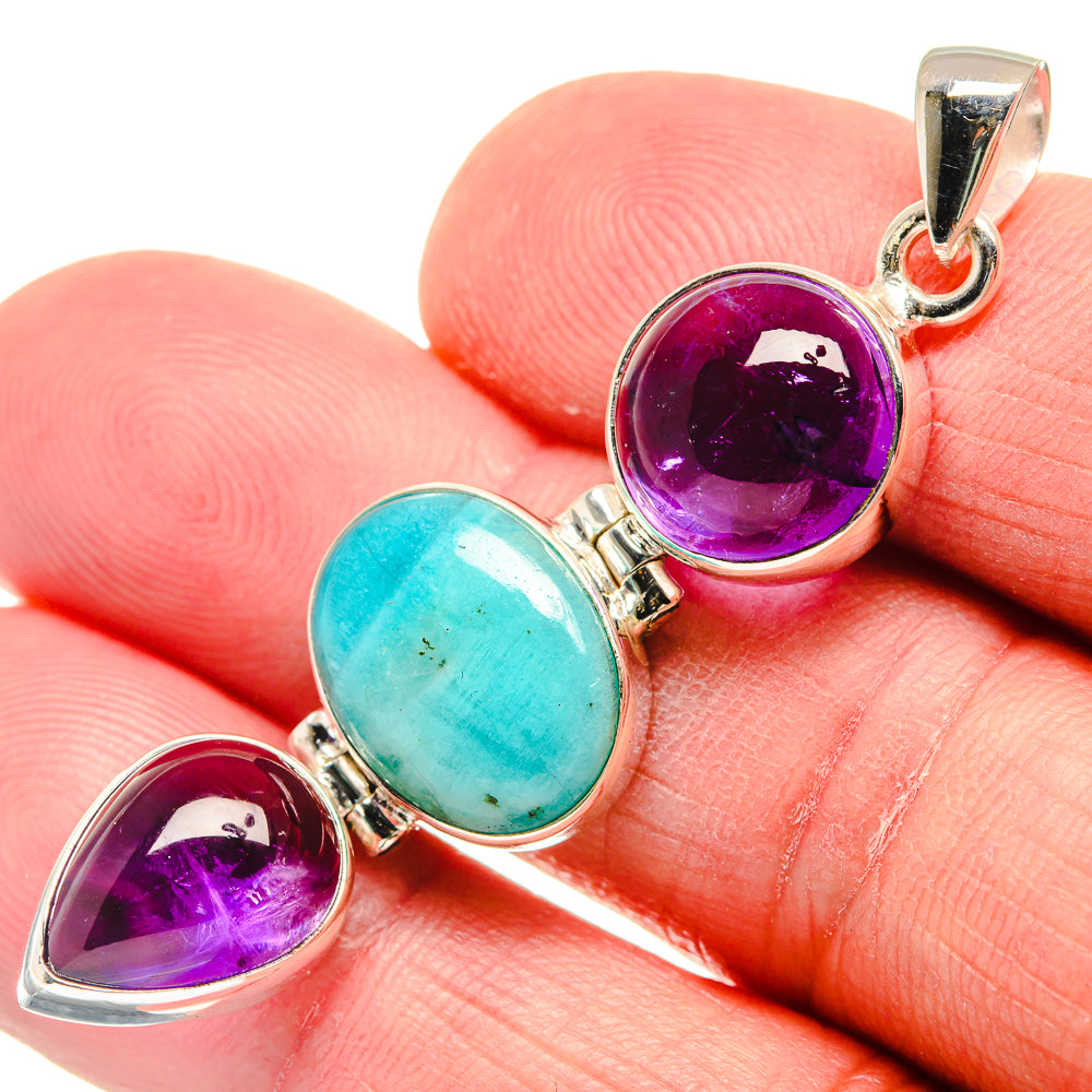 Amazonite Pendants handcrafted by Anasilvercos - PD21973