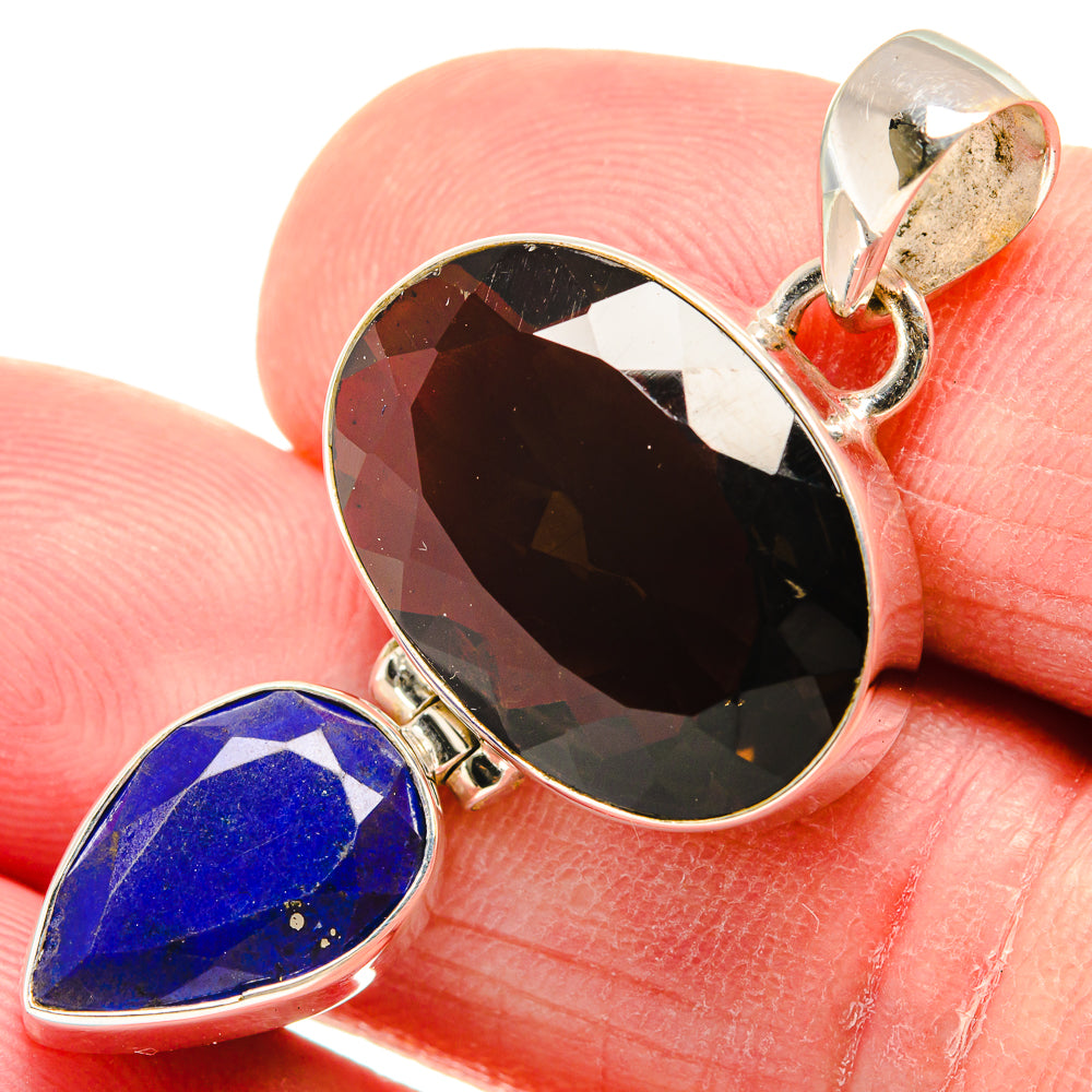 Smoky Quartz Pendants handcrafted by Anasilvercos - PD21978