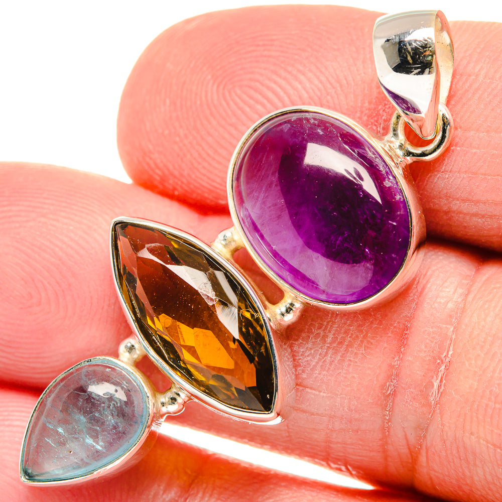 Amethyst Pendants handcrafted by Anasilvercos - PD21980