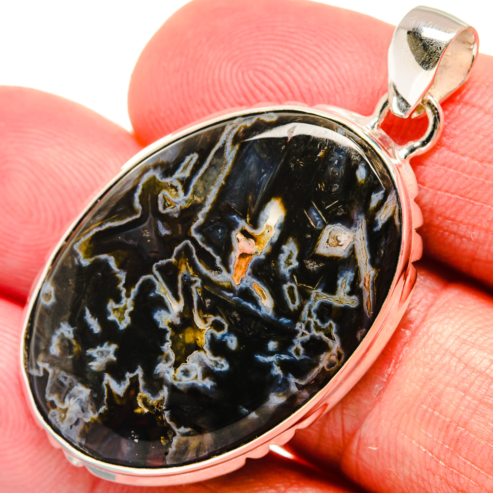 Turkish Tube Agate Pendants handcrafted by Anasilvercos - PD21999