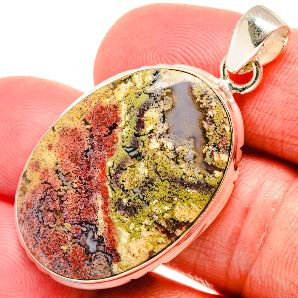 Indonesian Plume Agatge Pendants handcrafted by Anasilvercos - PD22003