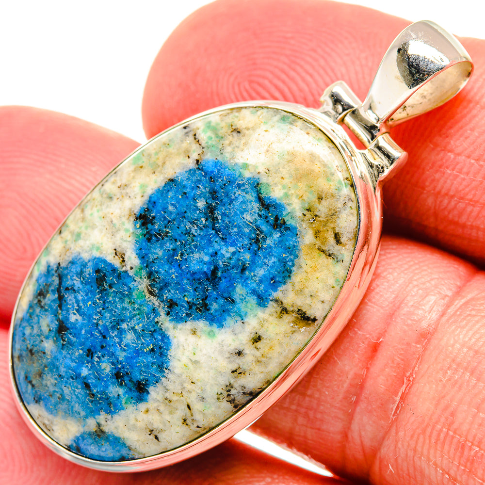 K2 Blue Azurite Pendants handcrafted by Anasilvercos - PD22005