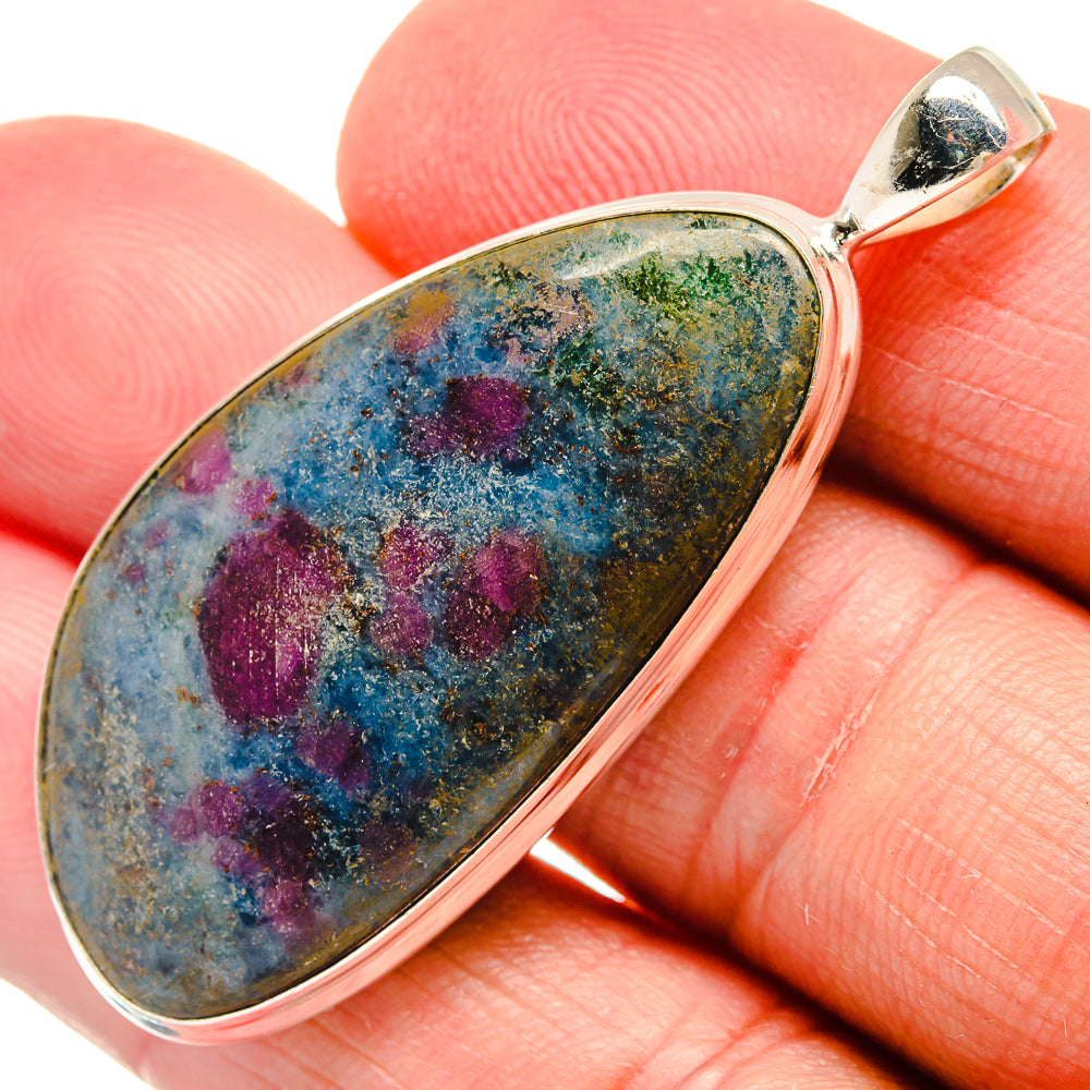 Ruby Fuchsite Pendants handcrafted by Anasilvercos - PD22020