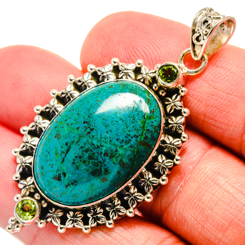 Chrysocolla Pendants handcrafted by Anasilvercos - PD22029