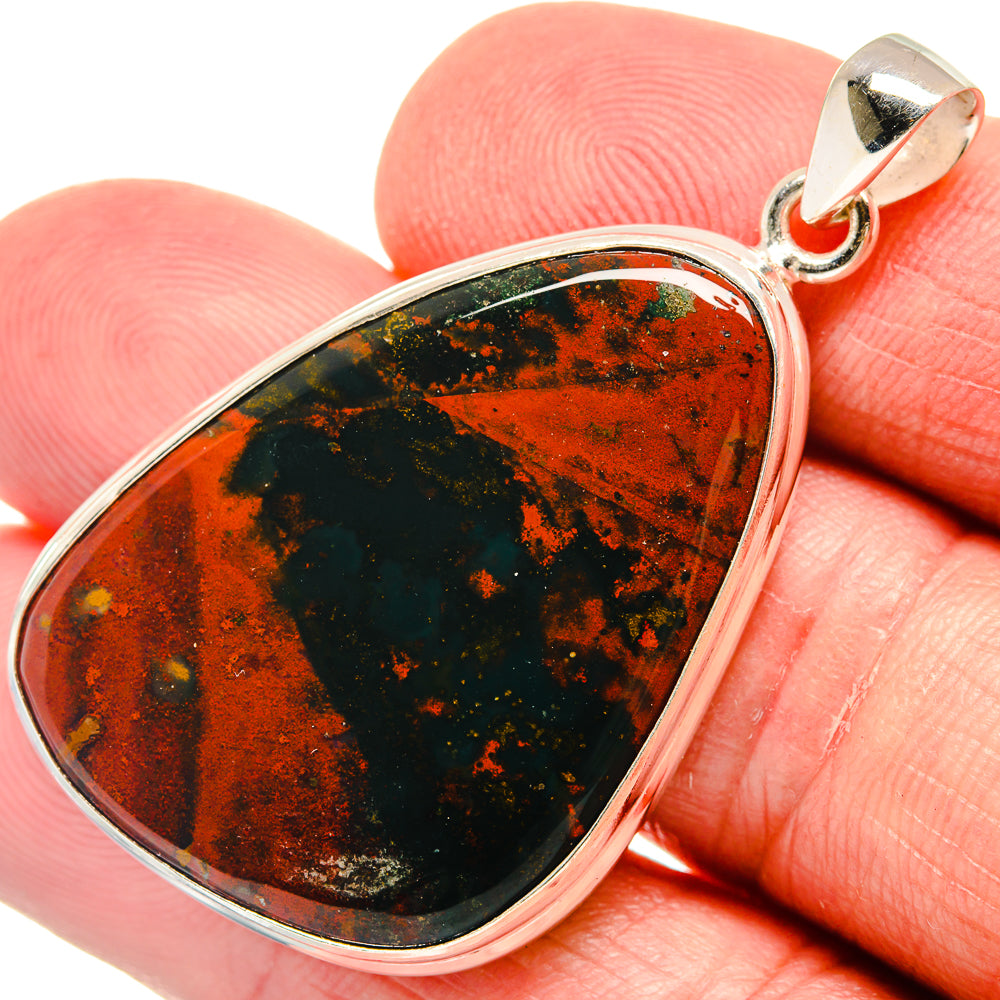 Bloodstone Pendants handcrafted by Anasilvercos - PD22037