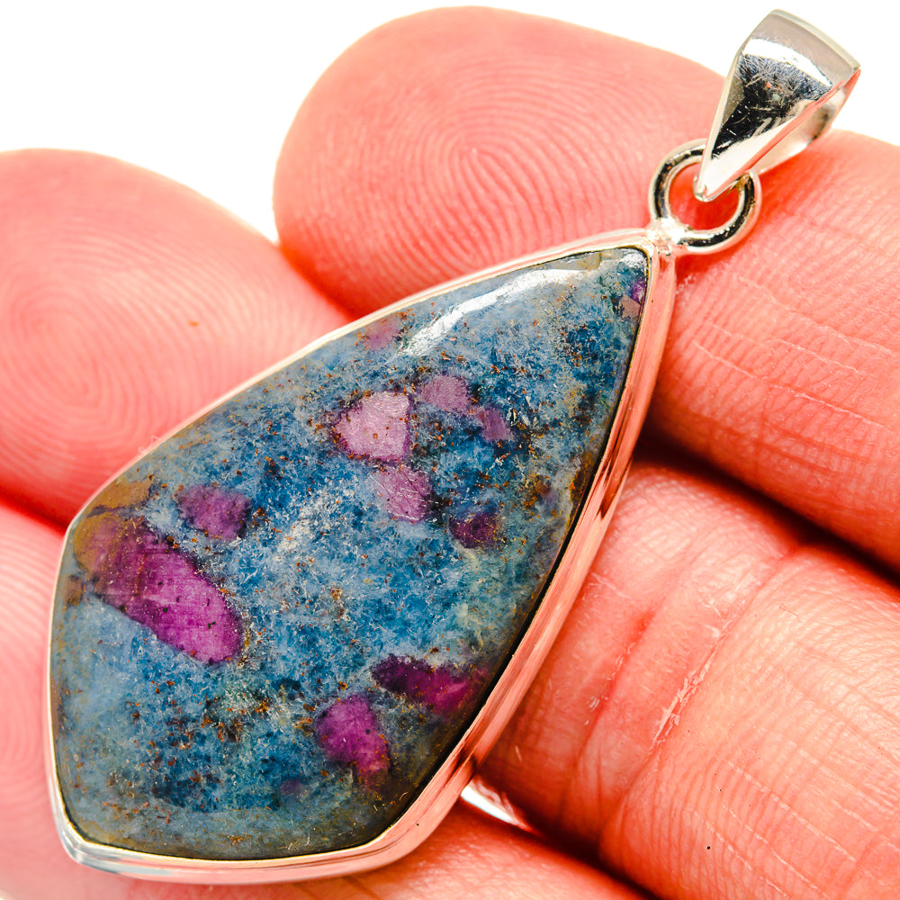 Ruby Fuchsite Pendants handcrafted by Anasilvercos - PD22057