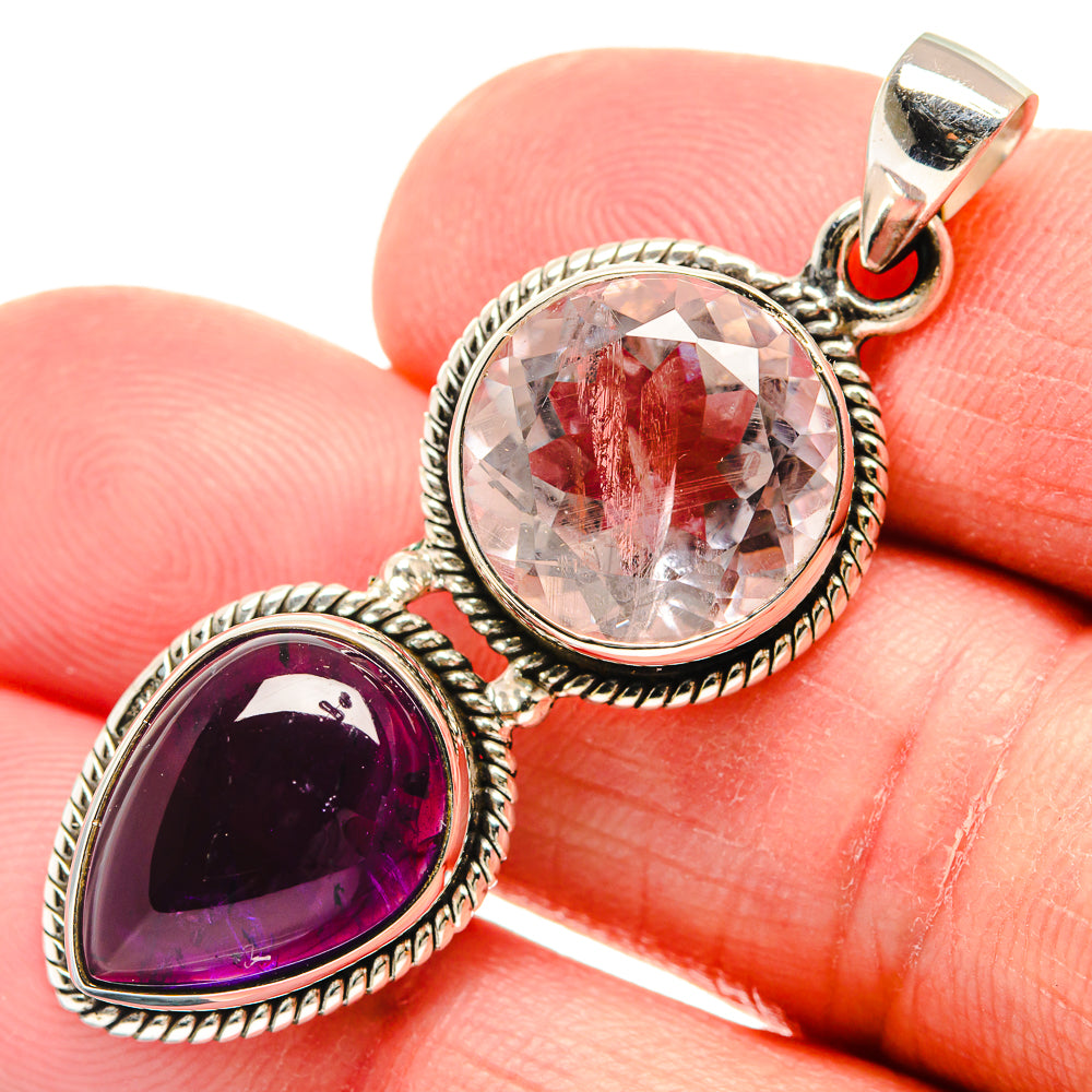 Amethyst Pendants handcrafted by Anasilvercos - PD22079